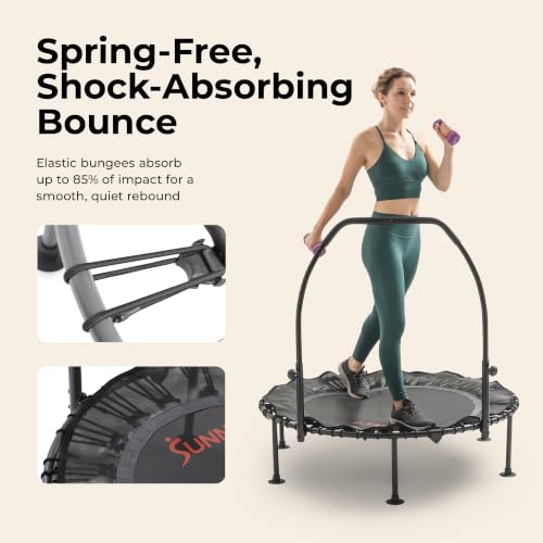 Sunny Health & Fitness 48” Bungee Exercise Trampoline, Adjustable Handlebar - image 3