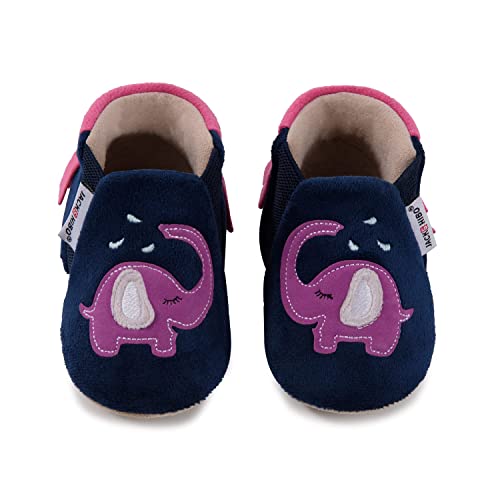 Baby Booties Elephant for Girls Boys Anti Slip Ankle Boots Soft Sole Infant Toddler House Slippers 6-12 Months Infant