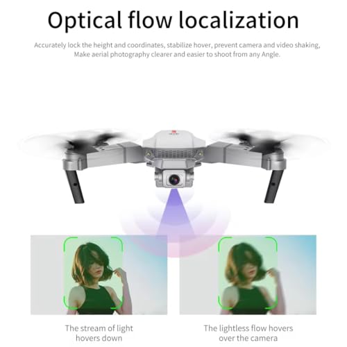 Image of E88 Drone with 1080P Camera 2 Batteries One Key Take Off Land Altitude Hold Automatic Avoidance Obstacles 360 Flip with Aerial Photography Drone Multicolor (E88 Double Battery)