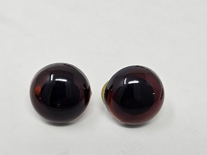 21mm Deep Brown Plastic Safety Eyes for Craft Amigurumi Dolls or Puppets (Bulk Pack of 72)