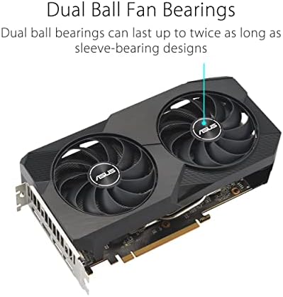 ASUS Tarjeta gráfica dual AMD Radeon™ RX 6600 8GB GDDR6 para juegos (AMD RDNA™ 2, PCIe 4.0, memoria GDDR6 de 8 GB, HDMI 2.1, DisplayPort 1.4a, diseño de ventilador de tecnología axial, tecnología 0dB) ASUS Tarjeta gráfica dual AMD Radeon™ RX 6600 8GB GDDR6 para juegos (AMD RDNA™ 2, PCIe 4.0, memoria GDDR6 de 8 GB, HDMI 2.1, DisplayPort 1.4a, diseño de ventilador de tecnología axial, tecnología 0dB)
