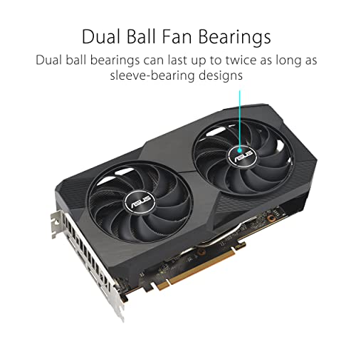 Image of ASUS Dual Amd Radeon Rx 6600 8Gb Gddr6 Gaming Graphics Card Pci E X16(Amd RdnaA 2,Pcie 4.0,8Gb Gddr6 Memory,Hdmi 2.1,Displayport 1.4A,Axial-Tech Fan Design,0Db Technology)