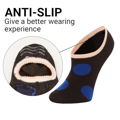 Image of Benefeet Sox Cute No Show Socks for Women Low Cut Socks for Girls Liner Invisible Socks Cotton Flat Boat Loafer Socks