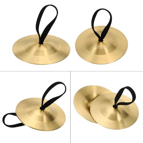 Patikil PTA231017TT000089 Finger Cymbals, 2 Pair Belly Dancing Finger thumb #3