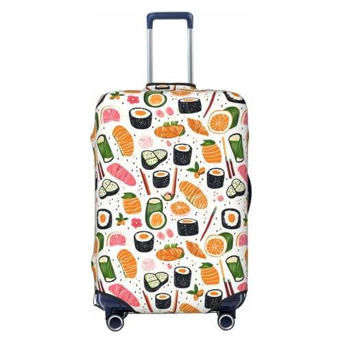 Luggage Cover Protector - Cute Sushi Sashimi Print Suitcase Covers for Luggage Fit 18-21 Inch Suitcase