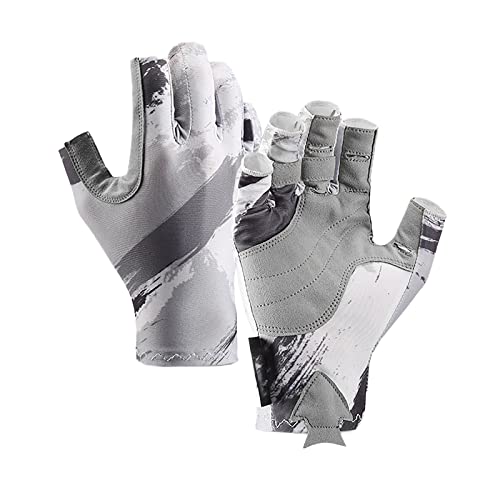 Gants de chasse fingerless anti-glisse gants de pêche homme femme