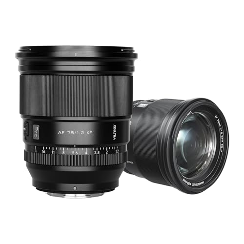 VILTROX 75mm F1.2 Fuji Pro Level Autofocus APS-C Lens Prime Large Aperture Lens Compatible with Fuji X-Mount Fujifuilm X-T5 X-H2S X-S10 X-T30II X-T20 X-T10 X-T4/-T3/-T2/-PRO3/-M1/-H1 VILTROX 75mm F1.2 Fuji Pro Level Autofocus APS-C Lens Prime Large Aperture Lens Compatible with Fuji X-Mount Fujifuilm X-T5 X-H2S X-S10 X-T30II X-T20 X-T10 X-T4/-T3/-T2/-PRO3/-M1/-H1