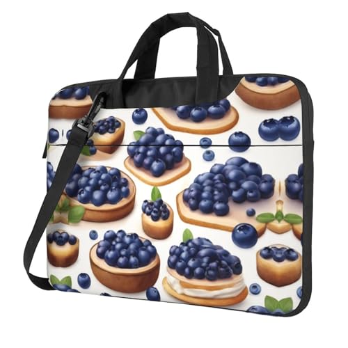 Sac d'ordinateur imprimé noir pour portable 13 à 15.6 pouces avec poignée