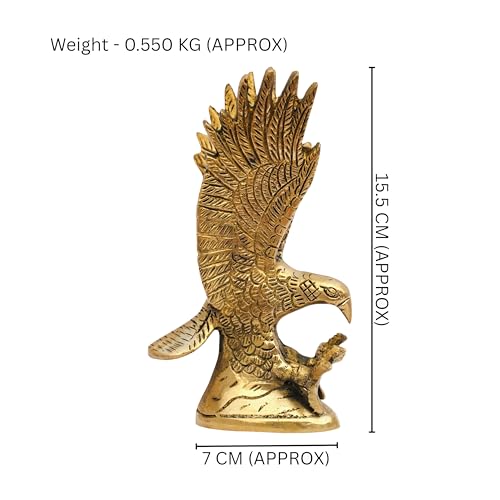Estatua de Águila Vastu de Latón 5x8x15 cm miniatura 2