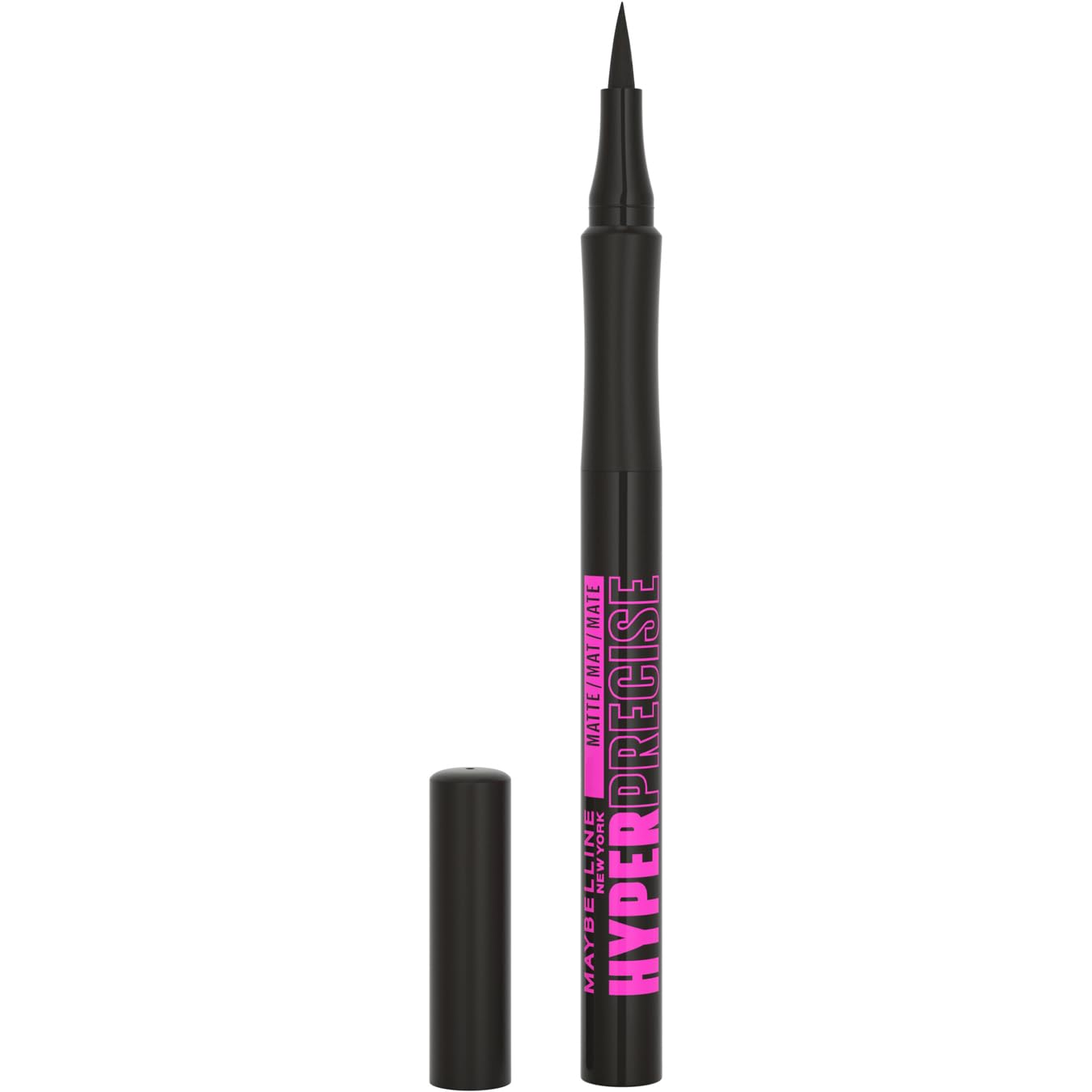 Maybelline New York Delineador de Ojos Líquido, Hyper Precise Allday Liner, Waterproof, Tono: 701 Negro Mate