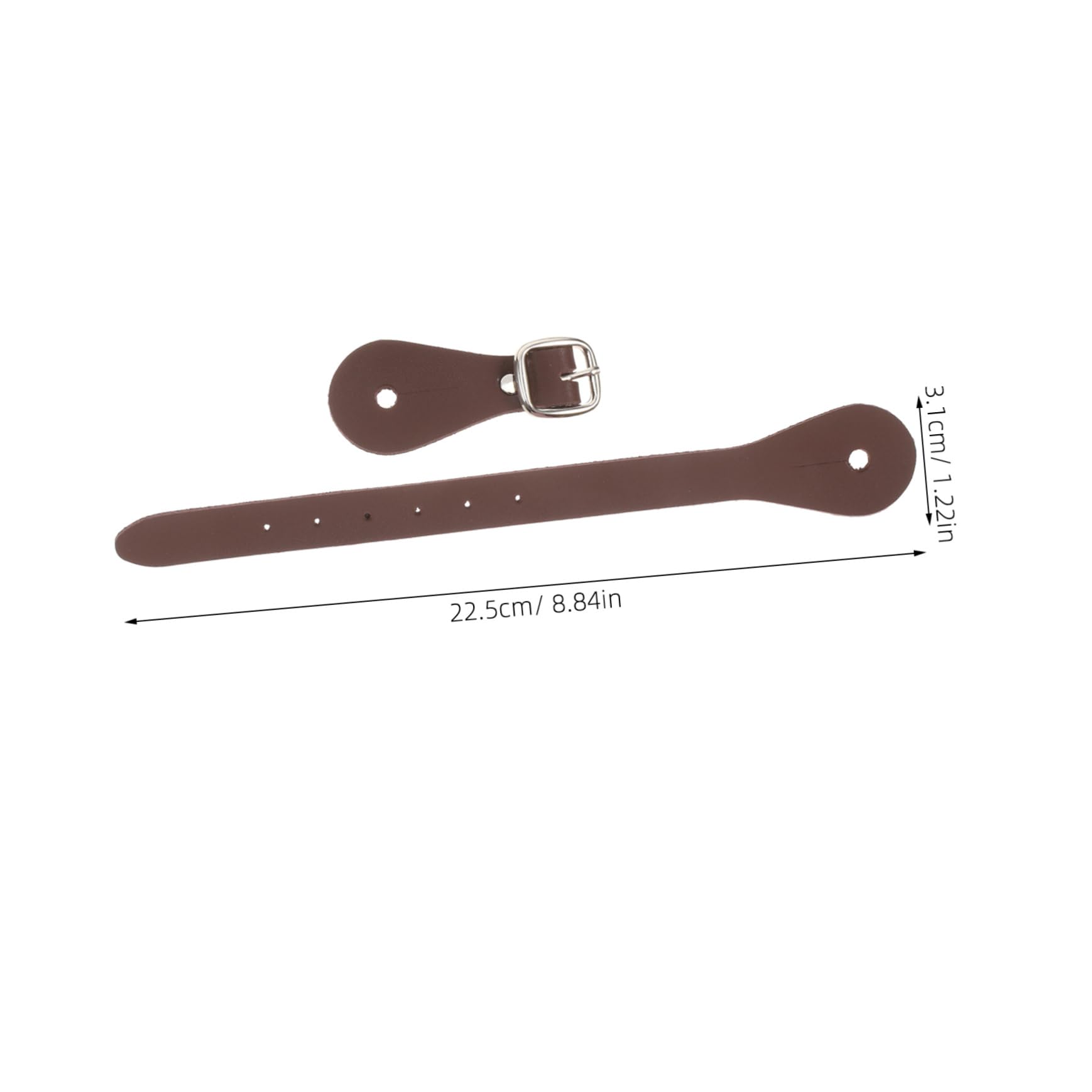 Yardwe Men's Elastic Equestrian Belt Single Spurs Straps Adjustable for Comfort