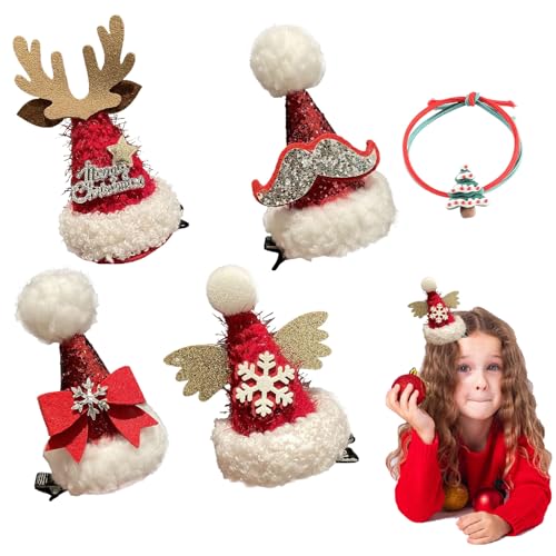 Weihnachten Haarspangen,Weihnachtsmütze Haarspangen,Haarspange...