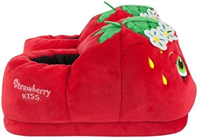 Shopkins Childrens/Girls Strawberry Kiss 3D Slippers (US Child 9-10, Red) | Image 3