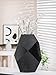 Produktbild Casablanca große Deko Vase schwarz geometrisch - Blumenvase modern Tischvase Kunstharz - Dekoration Wohnzimmer - Geschenk Geburtstagsgeschenk - Höhe 37,5 cm