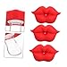 HIAKDOFT 3 piezas Chupete de con Diseño de Labios Rojos Unidades Cómodo para Bebés Juguete Divertido para Aliviar Encías y Fácil de Limpiar para Bebés Imagen de HIAKDOFT 3 piezas Chupete de con Diseño de Labios Rojos Unidades Cómodo para Bebés Juguete Divertido para Aliviar Encías y Fácil de Limpiar para Bebés