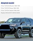 Hazard Emergency Switch Button Fit for Toyota 4Runner 1989-1995 Pickup 1989-1995 Tacoma 1995-2004, Danger Alarm Light Signal Switch Replace 84332-89110 84332-04020 84332-04030 - Image 3