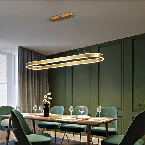 Lampe suspendue LED 3000-6000K or moderne pour table longue - 2
