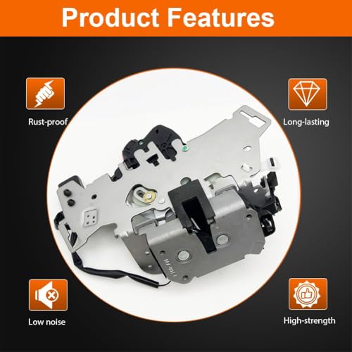 Image of Sliding Door Lock Actuator Rear Left Driver Side Compatible with 2008-2020 Grand Caravan, 2008-2016 Town & Country, 2012-2015 Ram C /V Without Power