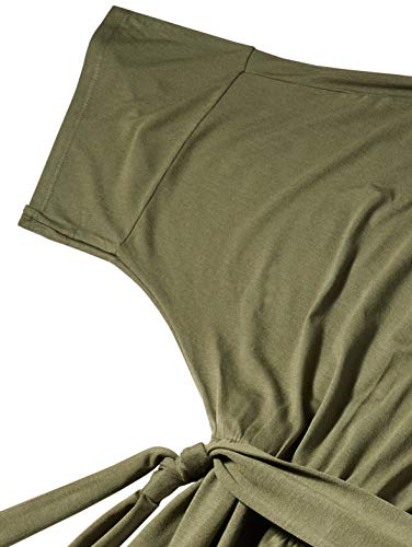 Vestido Casual Macacão Midi, Mercatto, Feminino, Verde Escuro, P