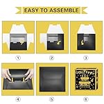 Gold Birthday Party Decorations Kit for Men,3pcs birthday Decorations for Men boys black and gold Balloon Boxes Birthday Party Favors - Image 5