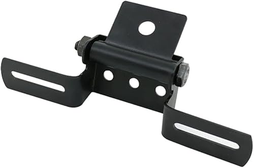 Soporte para placa de matrícula de motocicleta, eliminador de guardabarros ajustable, soporte universal para placa de matrícula de motocicleta,