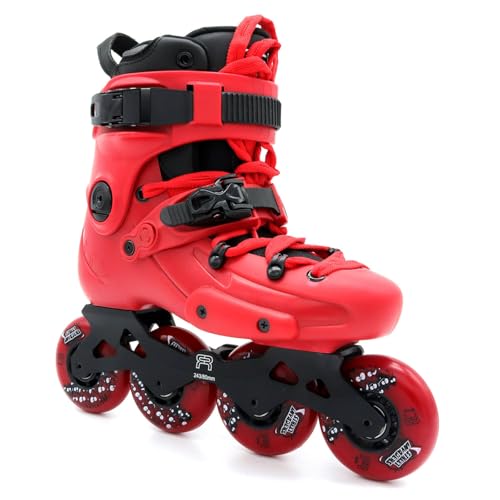 Roller freeskate FR1 80 Rouge 36 pour éviter les vibrations sur pavés