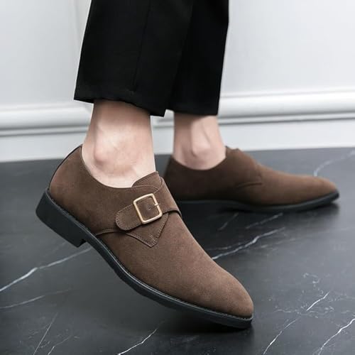 Men’s Waterproof Slip-On Dress Shoes Leather Formal Business Loafers Non-Slip Rubber Sole Breathable Comfort2