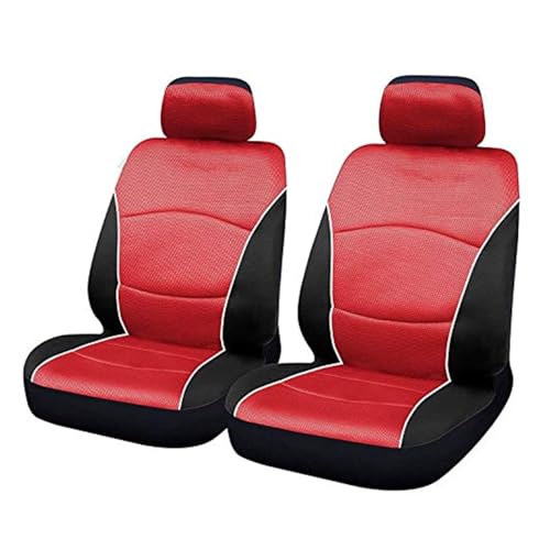 Housses de siège avant universelles rouge noir style sport pour voiture moderne