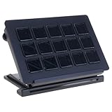 ストリーミングコントローラーLCDキーボード 15個のダイナミックアイコン表示、コンテンツ作成ワークフロー用の長いUSB Cケーブル付き ダイナミックアイコン付きホットキーゲーミングキーボード