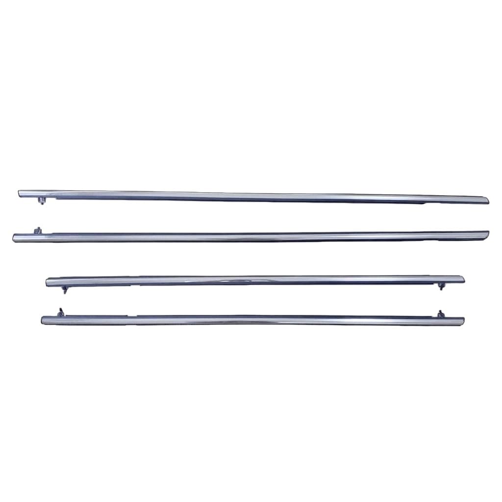Car Window Weather Strip 4PCS Outside Window Weatherstrip Seal Belt Weather Strip Moulding Auto Accessories for Civic 2006-2011(Chrome)