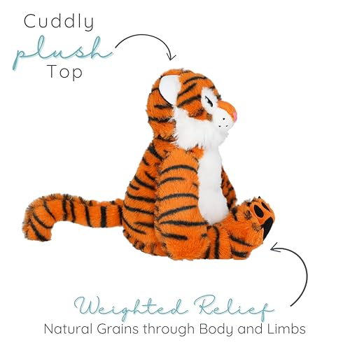 1i4 Group Warm Pals Tiger, Microwavable Weighted Plush, Heated for Warmth — view 4