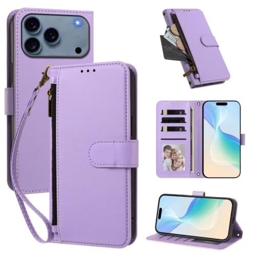 Coque iPhone 11 Pro violet clair portefeuille pour simplifier vos sorties