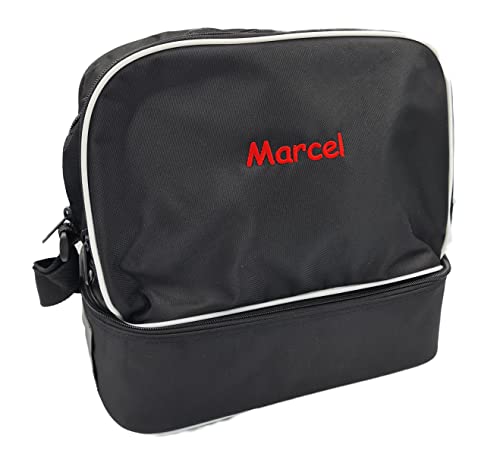Sac pétanque 6 boules personnalisé en tissu robuste et broderie prénom durable
