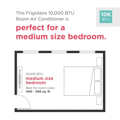 Image of Frigidaire 10,000 BTU Smart Wall Air Conditioner with Dehumidifier, Wi-Fi | 115V, Fan, Wi-Fi, Remote Control, Quiet Energy Efficient, Wall Mounted, for Home Cooling, Cools Small Rooms Up To 450 Sq Ft