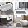 ZIKIBL Stone Bath Mat Diatomaceous Earth Shower Mat Non-Slip Super Absorbent Diatomite Stone Mats for Bathroom Floor Quick-Drying Easy to Clean (24''*16'' Grey) #4