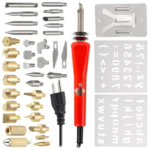 Image of Generic Professional 30W 220V Wood Burning Pen Soldering Set Pyrography Tool Kit