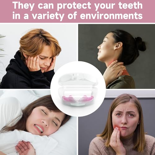 Bokzen PS-MG 4 Pack Pink Kids Mouth Guard For Grinding Teeth, Moldable Kid Mouth Guard thumb #4
