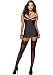 Dreamgirl Women's Candy Stripe Babydoll and Panty Set