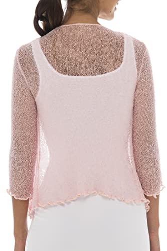 Image of Back From Bali Womens Sheer Shrug Cardigan Lightweight Knit