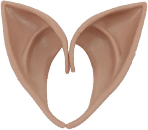 Orejas de elfo de hadas Pixie Orejas de elfo de látex suaves para Halloween, Navidad, cosplay, fiesta, joyería, disfraces, accesorios de mascarada