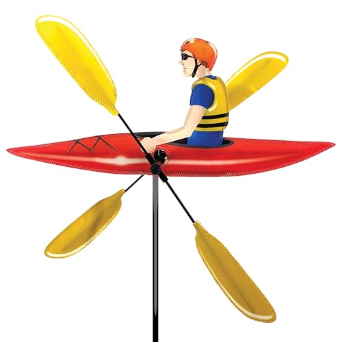 Whirligig Spinner Kayak 20" Outdoor Decor Wind Spinner