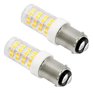SCNNC Nähmaschinenbirne Bajonett B15d 5W, 220-240V, Nicht Dimmbar, Äquivalente 40W Glühlampe, 500LM Naturweiß 4000K, B15 Leuchtmittel für Nähmaschine, Dunstabzugshaube, Kronleuchter, 2er Pack