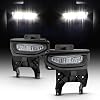 AKKON - Fits 2016 2017 2018 GMC Sierra 1500 LED Bumper Driving Fog Lamp Lights Pair Left + Right w/Switch Relay Accessories