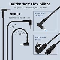 200W Laptop Ladekabel Netzteil Kompatibel für HP Ladegerät 4,5 x 3,0 mm – Ansicht 3