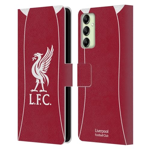 Head Case Designs Officially Licensed Liverpool Football Club Home 2025/26 Kit Leather Wallet Case Compatible With Samsung Galaxy A14 5G