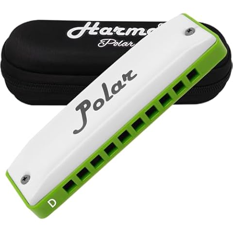 Polar Diatonic Melody Tuned Harmo Harmonica Key of D - Special Tuning for Easy Melodies in Cross Harp, 2 Octaves Without Bends, Loud & Responsive with Smooth Edges - USA-Checked Cover