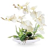 künstliche orchideen tedi ✔USE:Orchideenblumendekor mit echtem Touch für Zuhause, Wohnzimmer, Schlafzimmer. Esszimmer, Küche, Hotel, Büro, Hochzeit, Party, Bar, Schminktisch usw.