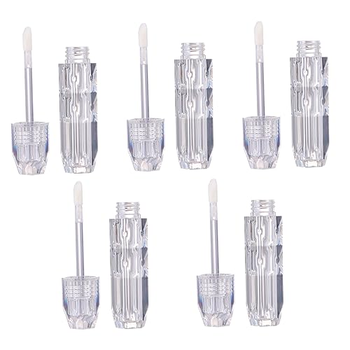 Beavorty 3 Series Botella De Lápiz Labial Brillo De Labios Tubos Chicas Recargable Mini Vacío Pequeño Tubo De Brillo Labial Acrílico 5 Piezas X 3