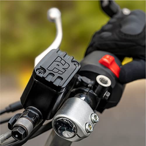 Royal Enfield 1990650 Black Front Reservoir Cap For Interceptor, Continental Gt, Classic, Bullet & Thunderbird 350/500 - Inline Mounting Type