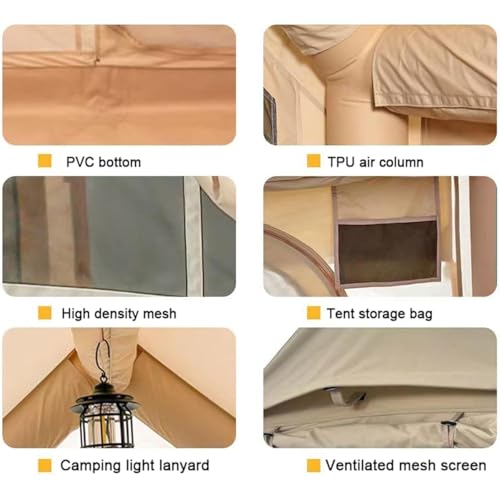Carpa Inflable para Camping Pop Up Resistente al Viento miniatura 4